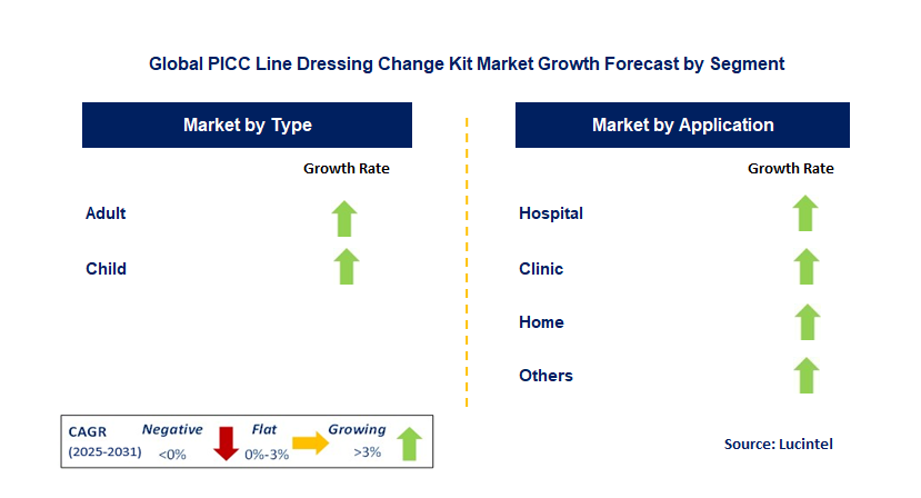 PICC Line Dressing Change Kit Market by Segment