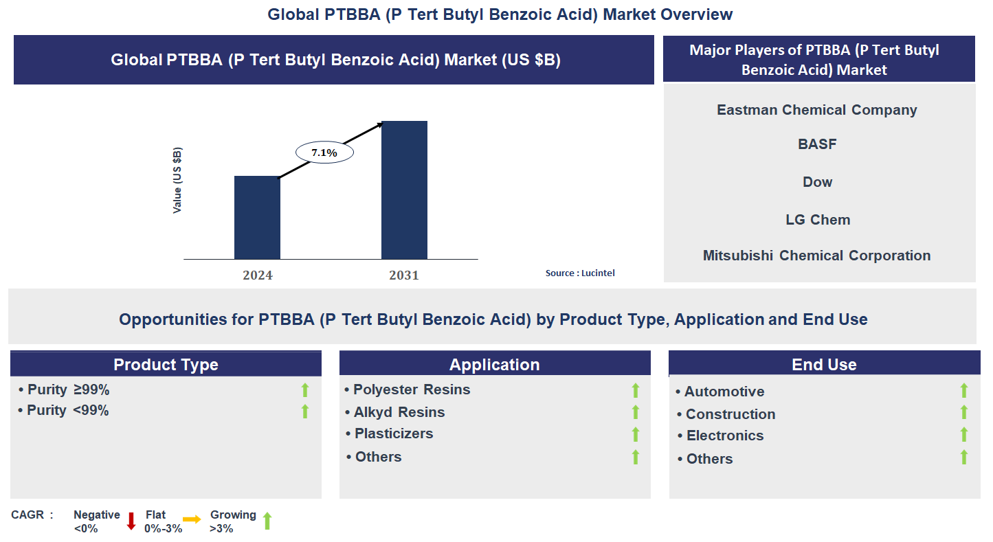 PTBBA (P Tert Butyl Benzoic Acid) Market Trends and Forecast