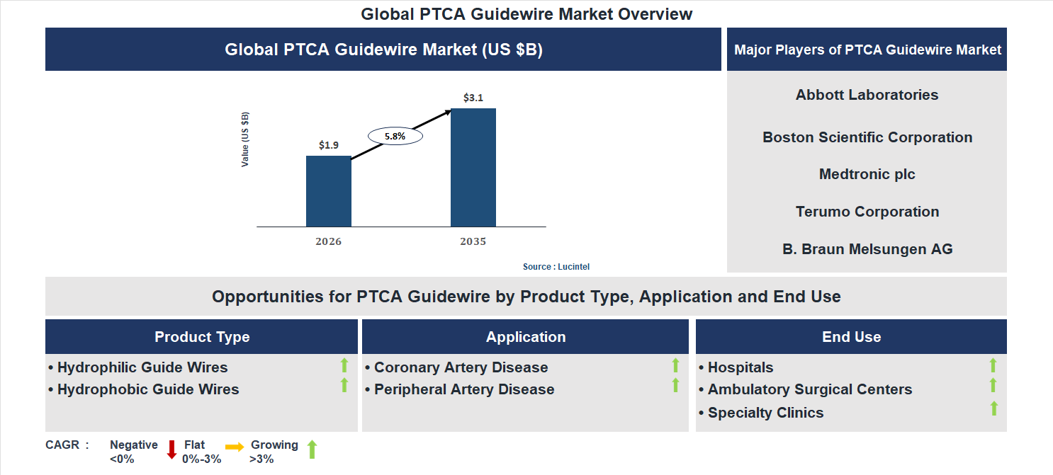 PTCA Guidewire Market Trends and Forecast