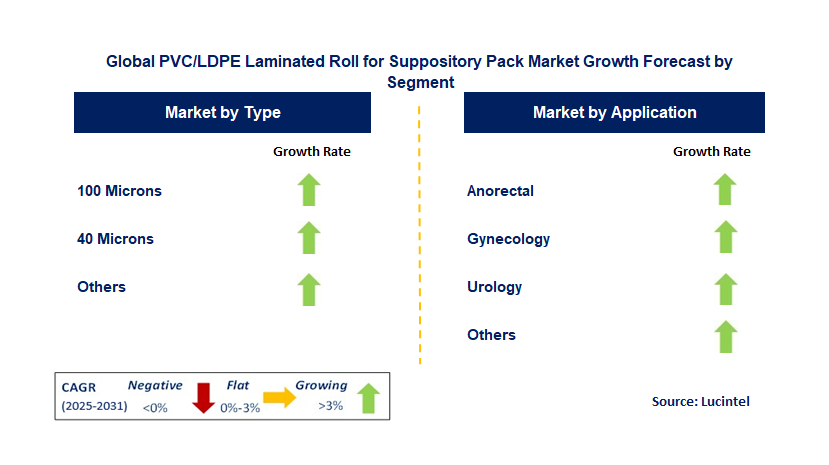 PVC/LDPE Laminated Roll For Suppository Pack Market by Segment PVC/LDPE Laminated Roll For Suppository Pack Market by Segment