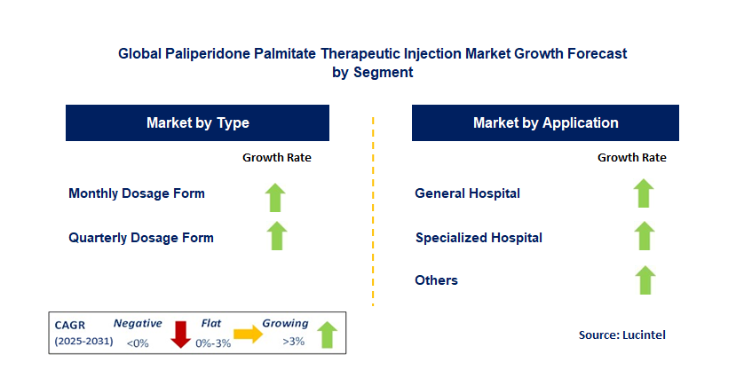 Paliperidone Palmitate Therapeutic Injection Market by Segment