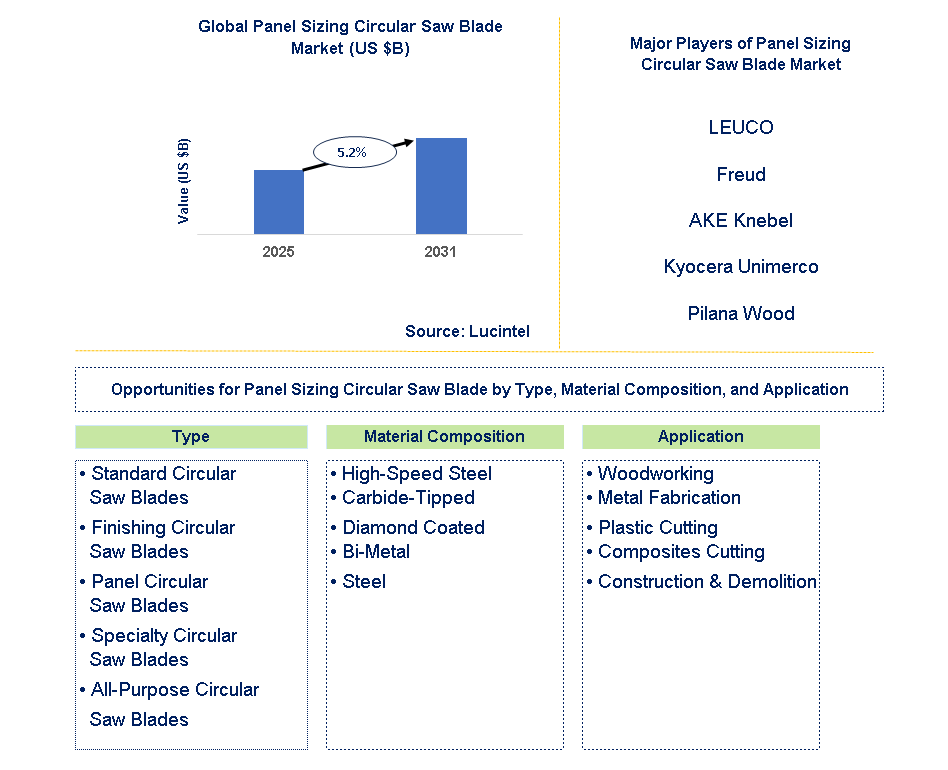 Panel Sizing Circular Saw Blade Market Trends and Forecast