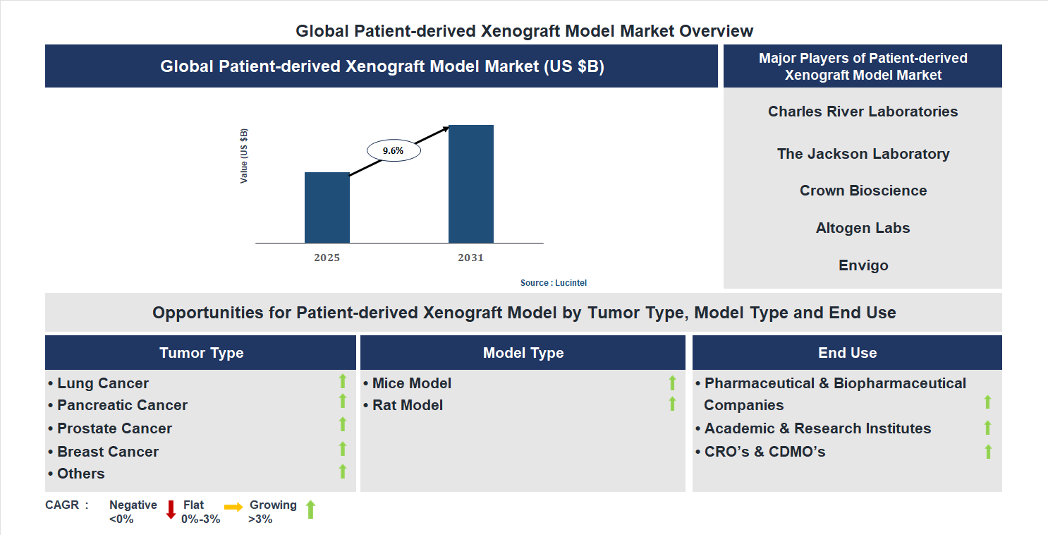 Patient-derived Xenograft Model Market Trends and Forecast