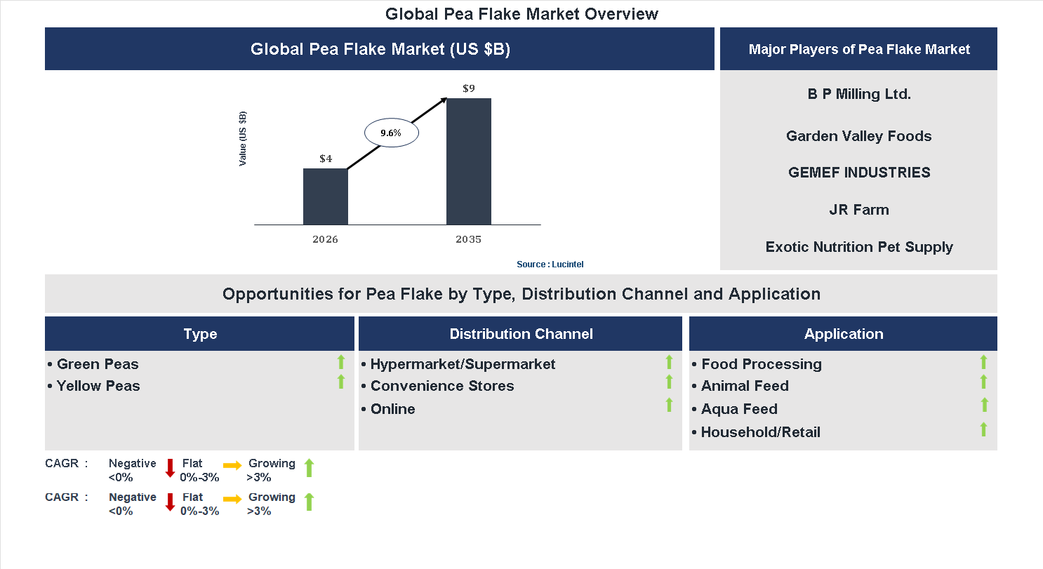 Pea Flake Market Trends and Forecast