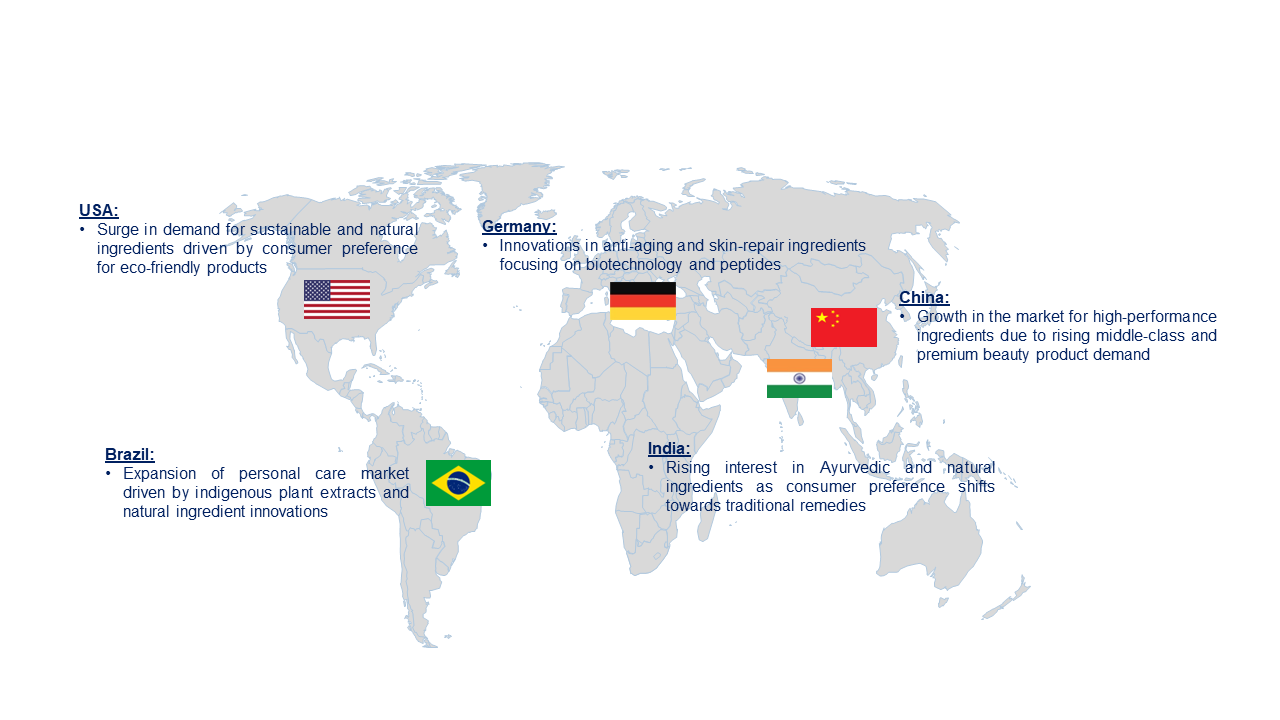 Personal Care Active Ingredient Market by Country