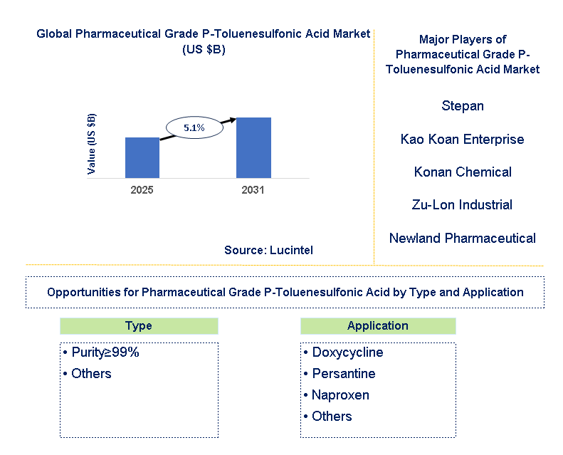 Pharmaceutical Grade P-Toluenesulfonic Acid Market Trends and Forecast