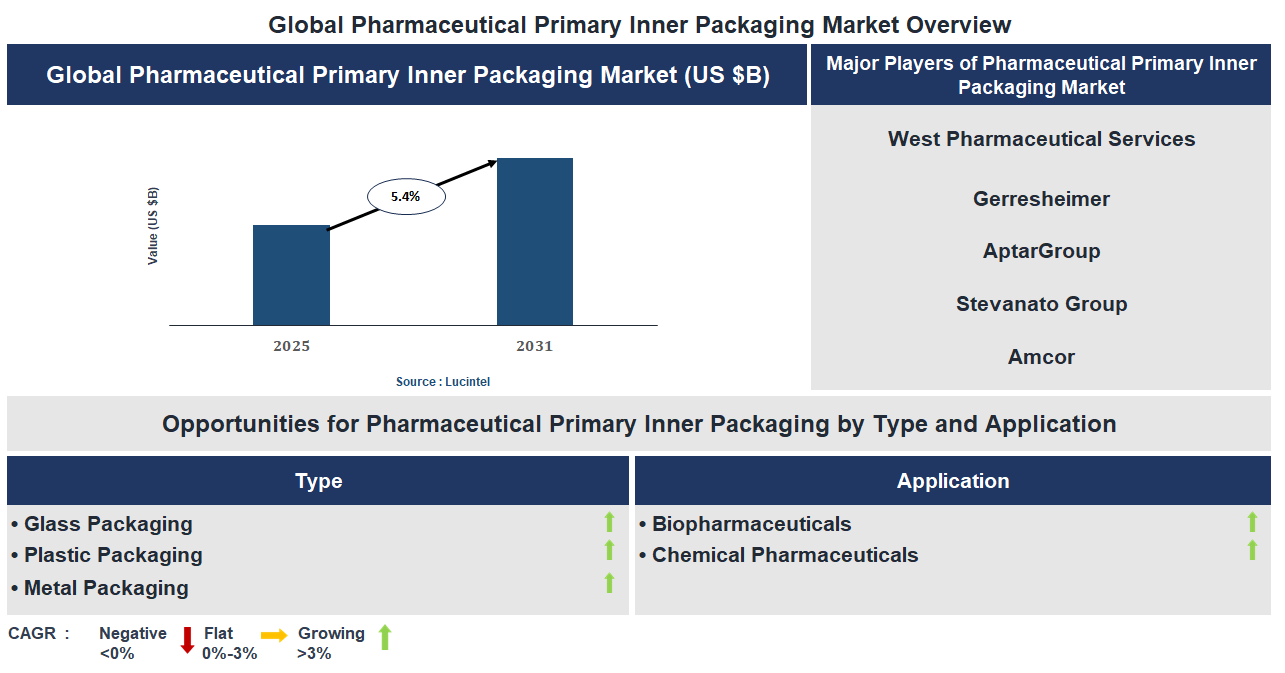 Pharmaceutical Primary Inner Packaging Market Trends and Forecast