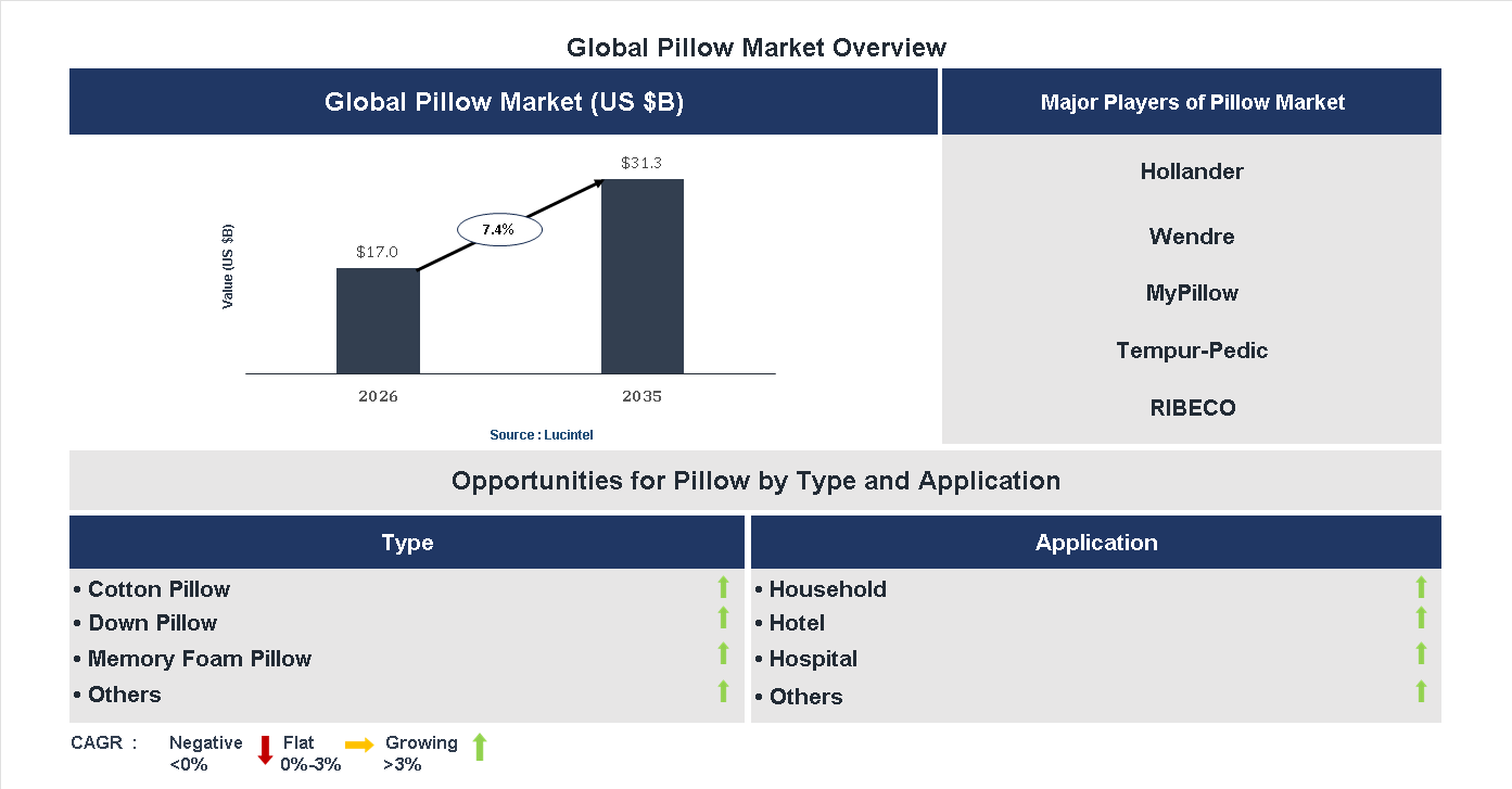 Pillow Market Trends and Forecast