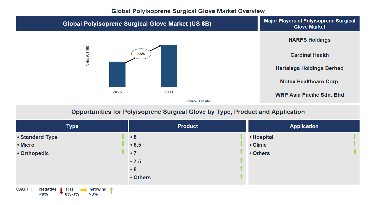 Polyisoprene Surgical Glove Market Trends and Forecast