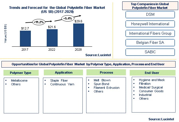 Polyolefin Fiber Market by Polymer Type, Application, Process, and End User