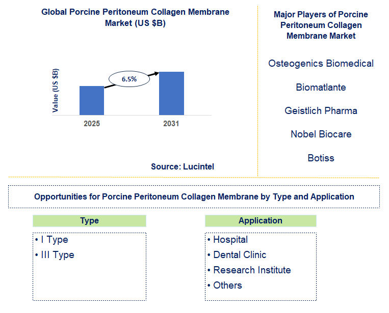 Porcine Peritoneum Collagen Membrane Market Trends and Forecast