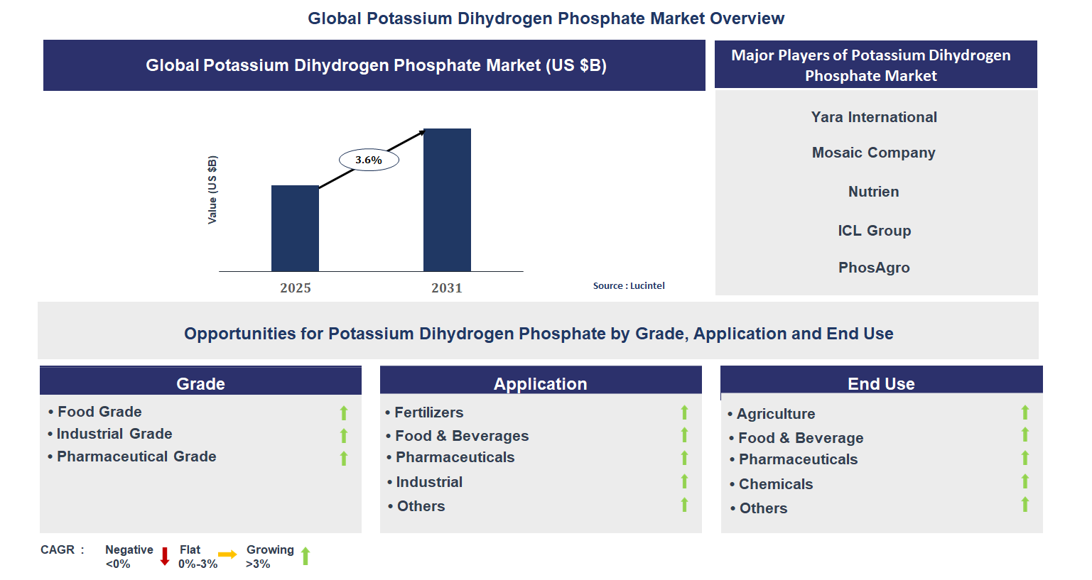 Potassium Dihydrogen Phosphate Market Trends and Forecast