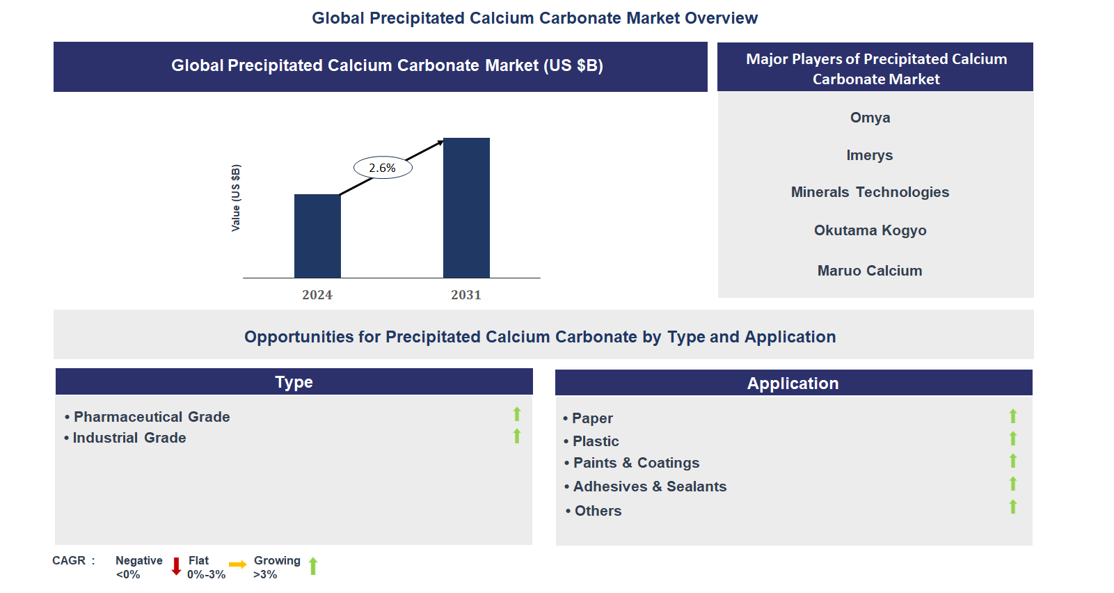 Precipitated Calcium Carbonate Market Trends and Forecast