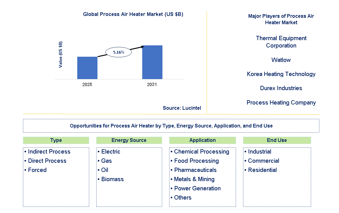Process Air Heater Market Trends and Forecast