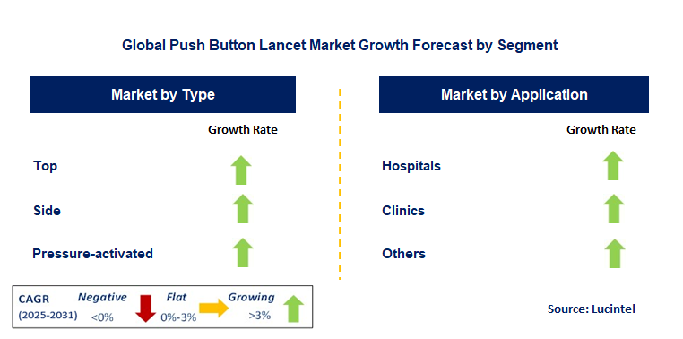 Push Button Lancet Market by Segment