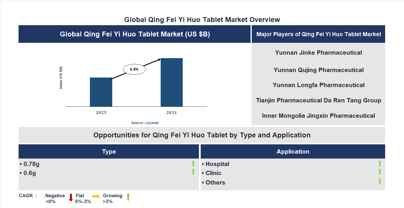 Qing Fei Yi Huo Tablet Market Trends and Forecast