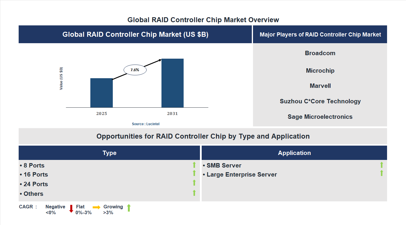 RAID Controller Chip Market Trends and Forecast
