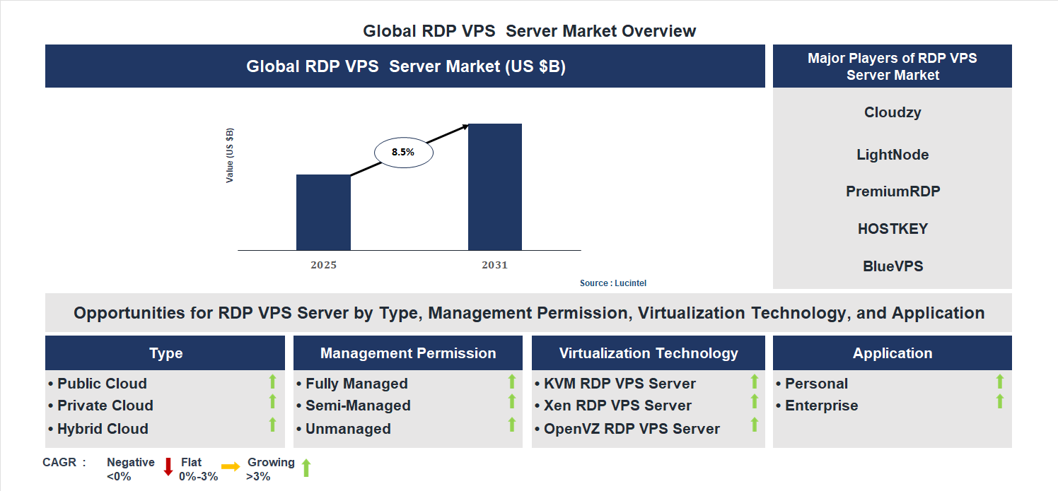 RDP VPS Server Market Trends and Forecast