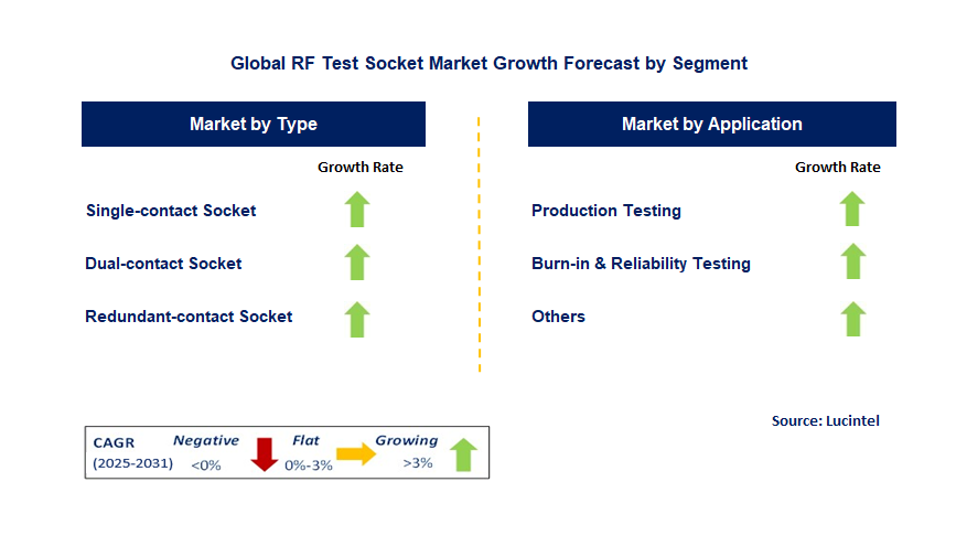 RF Test Socket Market by Segment