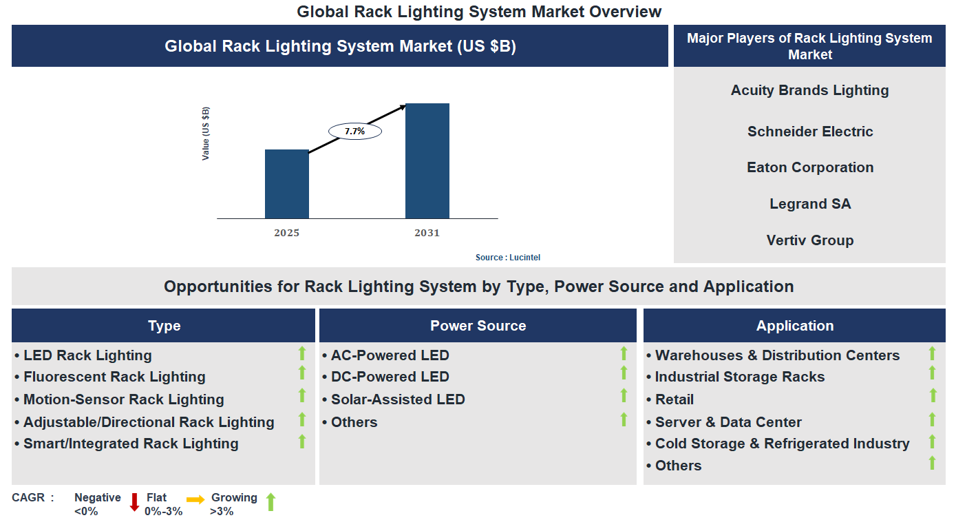 Rack Lighting System Market Trends and Forecast