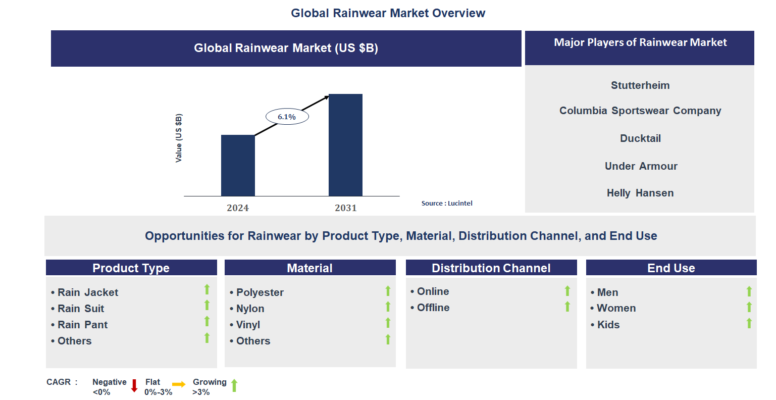 Rainwear Market Trends and Forecast