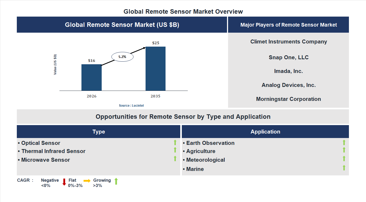 Remote Sensor Market Trends and Forecast