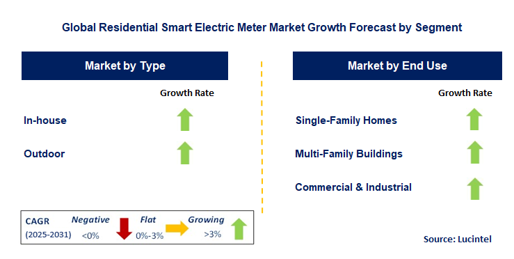Residential Smart Electric Meter Market by Segment
