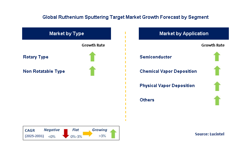 Ruthenium Sputtering Target Market by Segment