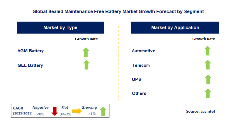 Sealed Maintenance Free Battery Market by Segment