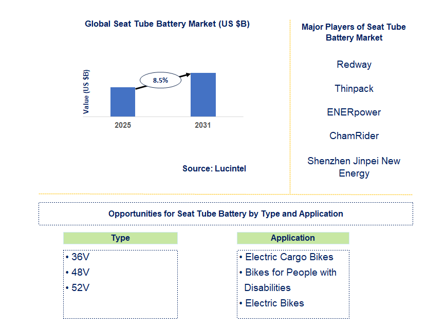 Seat Tube Battery Market Trends and Forecast