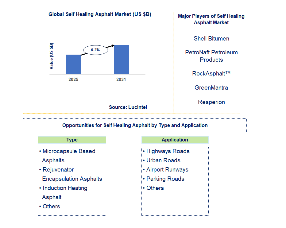 Self Healing Asphalt Market Trends and Forecast