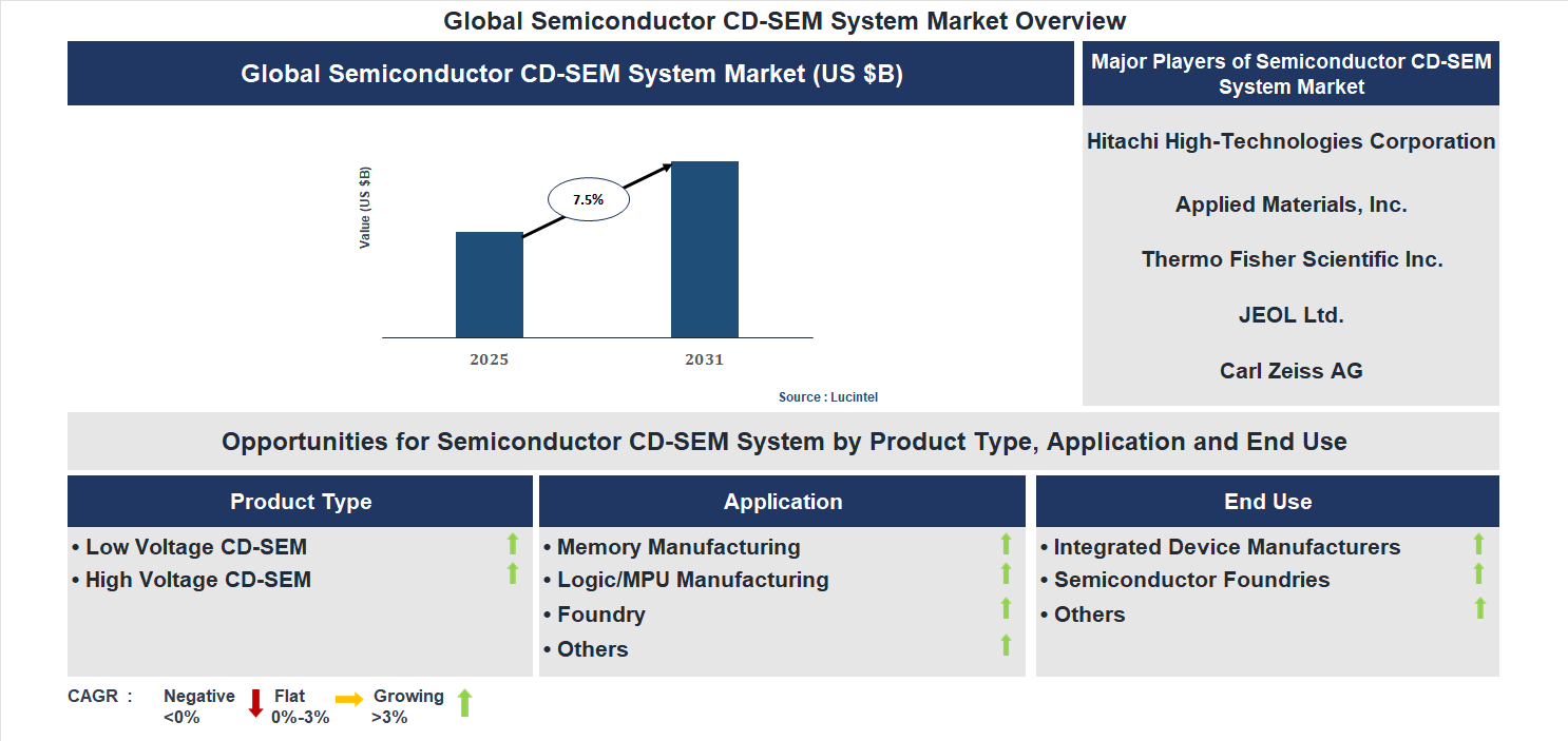 Semiconductor CD-SEM System Market Trends and Forecast
