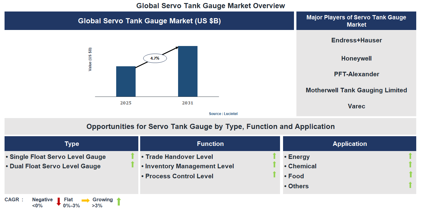 Servo Tank Gauge Market Trends and Forecast