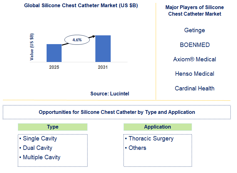 Silicone Chest Catheter Market Trends and Forecast