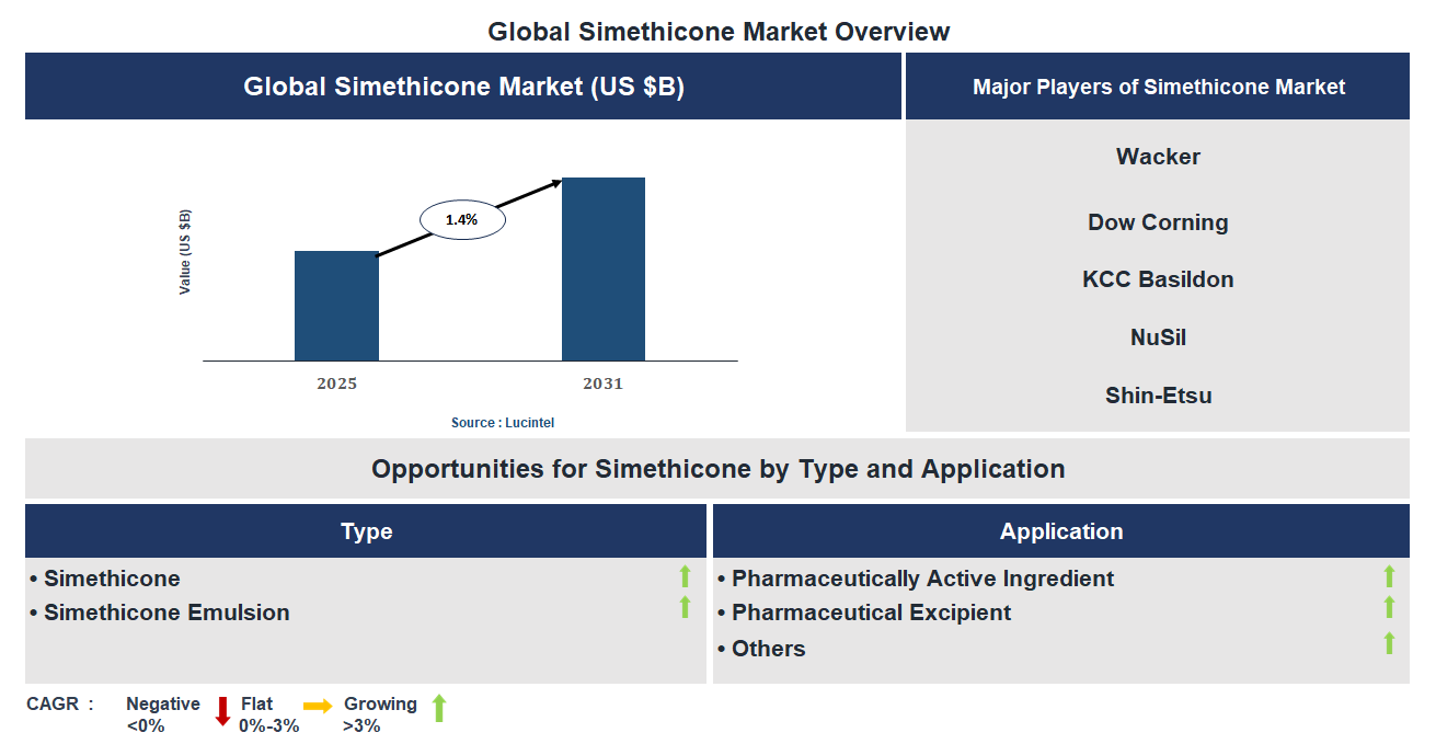 Simethicone Market Trends and Forecast