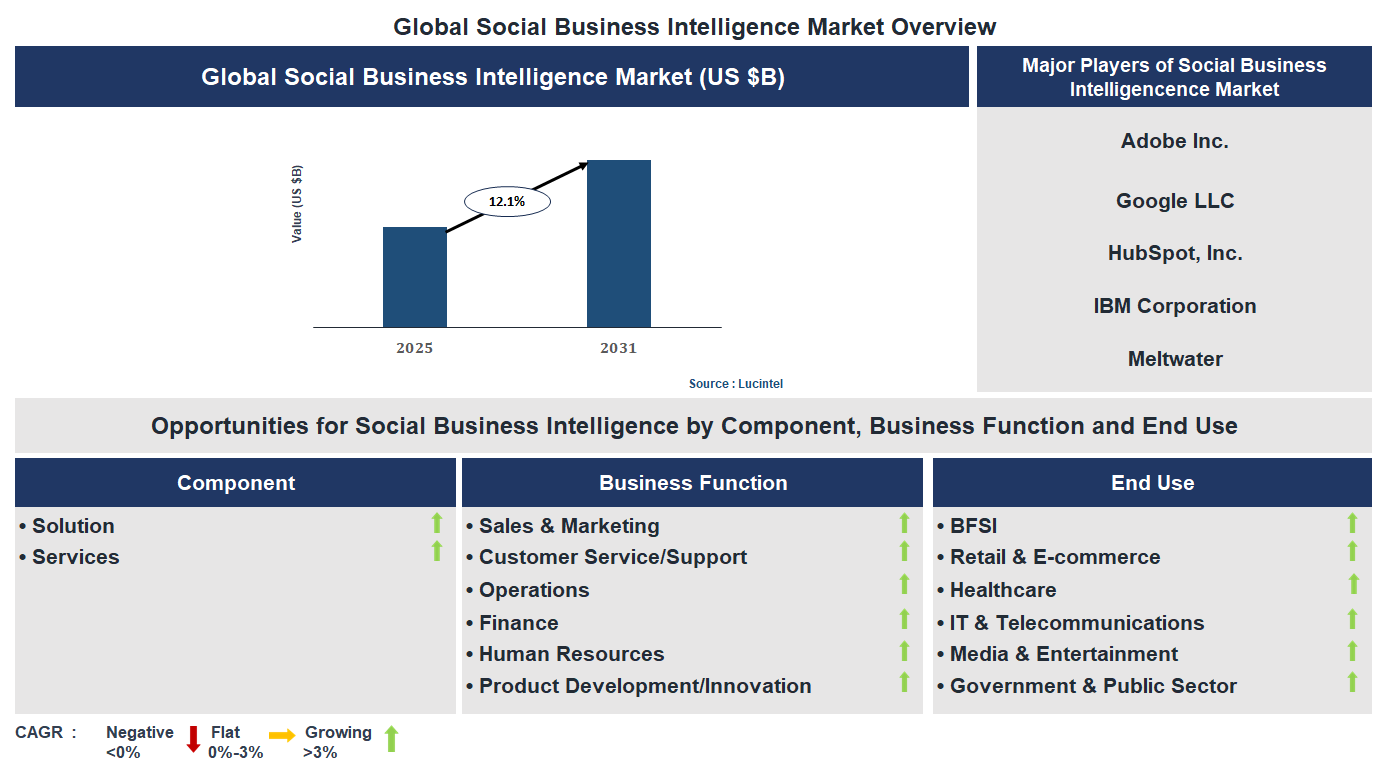 Social Business Intelligence Market Trends and Forecast