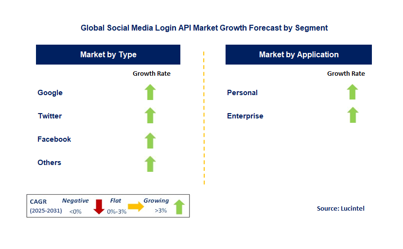 Social Media Login API Market by Segment