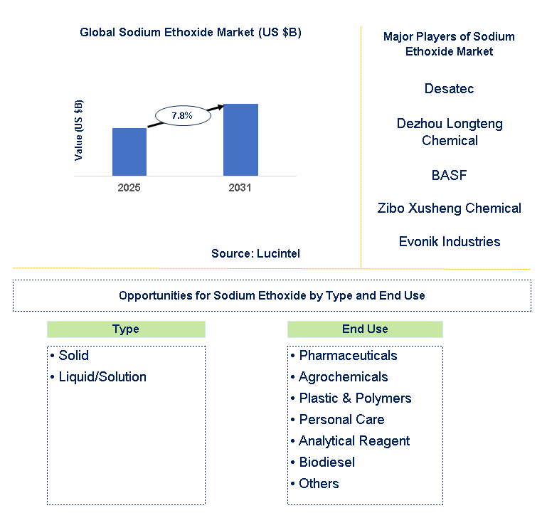 Sodium Ethoxide Market Trends and Forecast