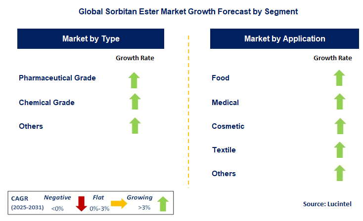 Sorbitan Ester Market by Segment