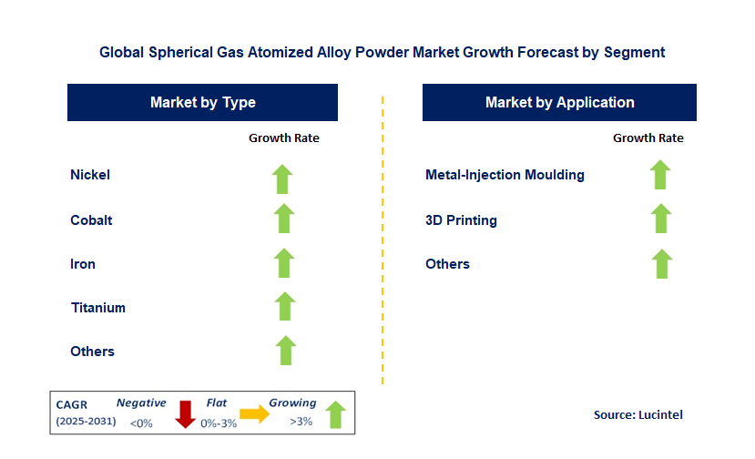 Spherical Gas Atomized Alloy Powder Market by Segment