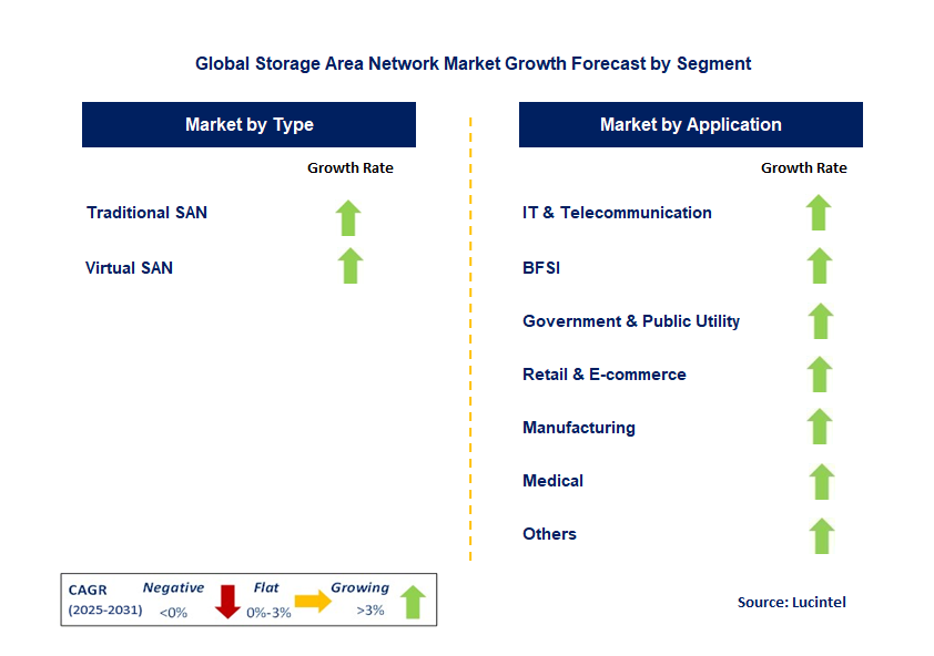 Storage Area Network Market by Segment