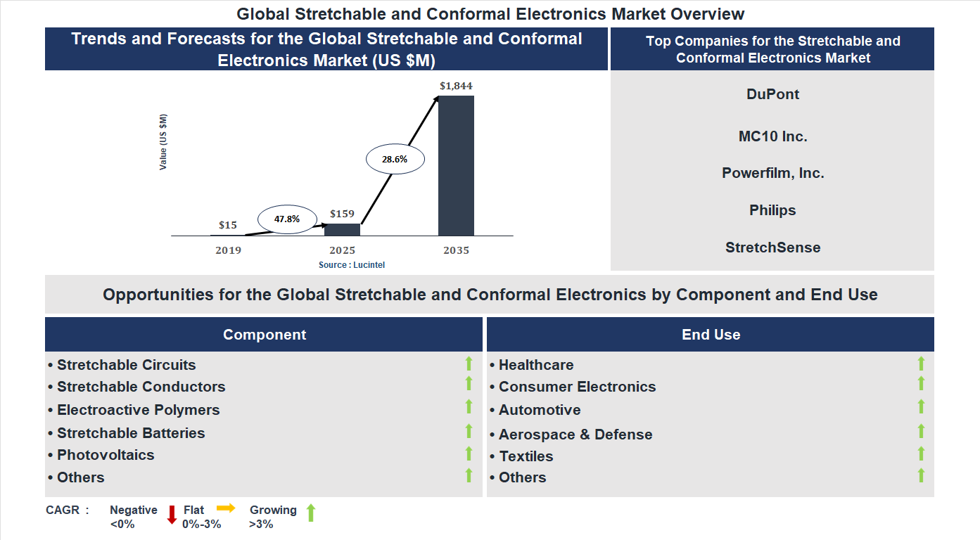 Stretchable and Conformal Electronics Market Trends and Forecast