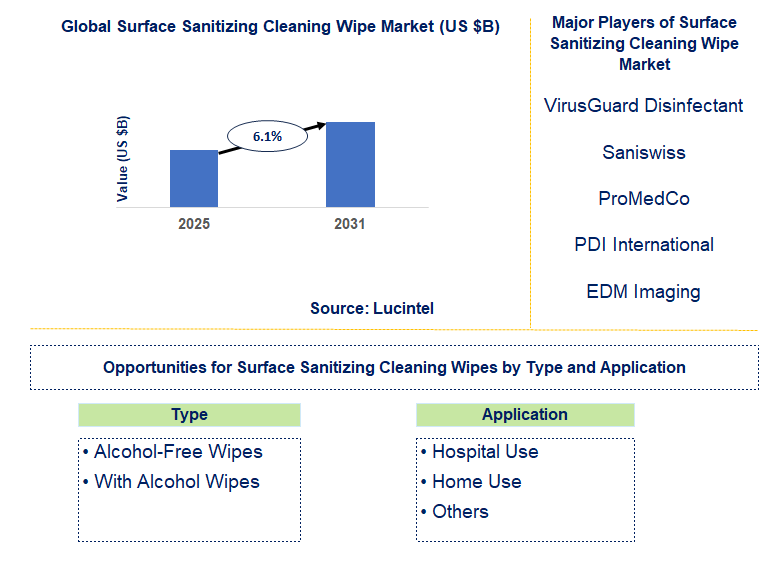Surface Sanitizing Cleaning Wipe Market Trends and Forecast