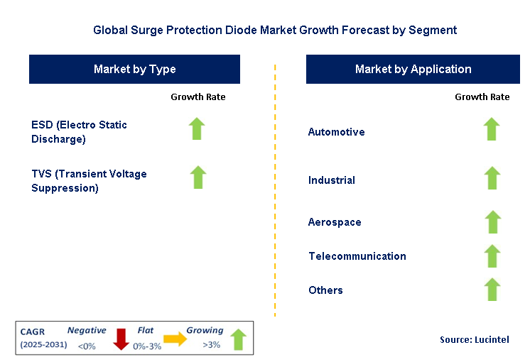 Surge Protection Diode Market by Segment