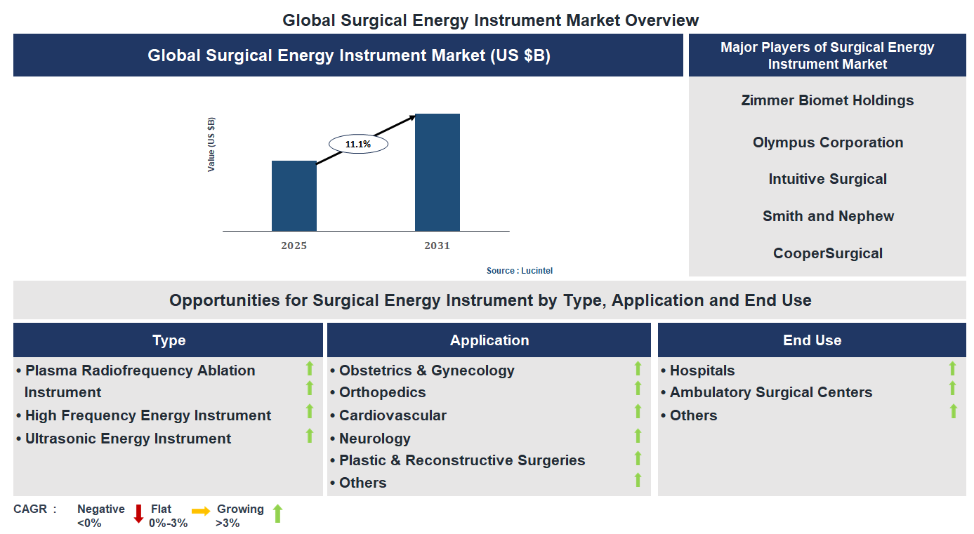 Surgical Energy Instrument Market Trends and Forecast Surgical Energy Instrument Market Trends and Forecast