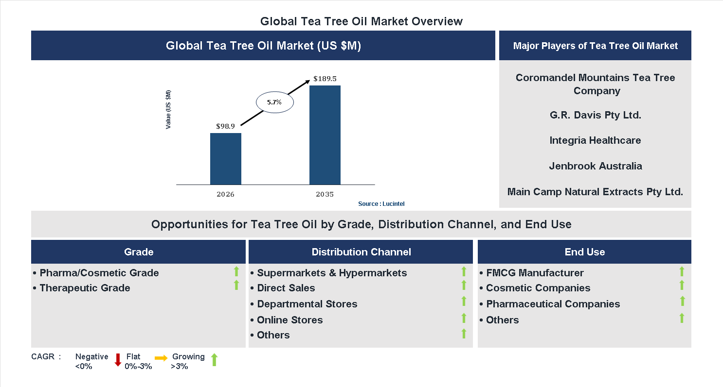 Tea Tree Oil Market Trends and Forecast