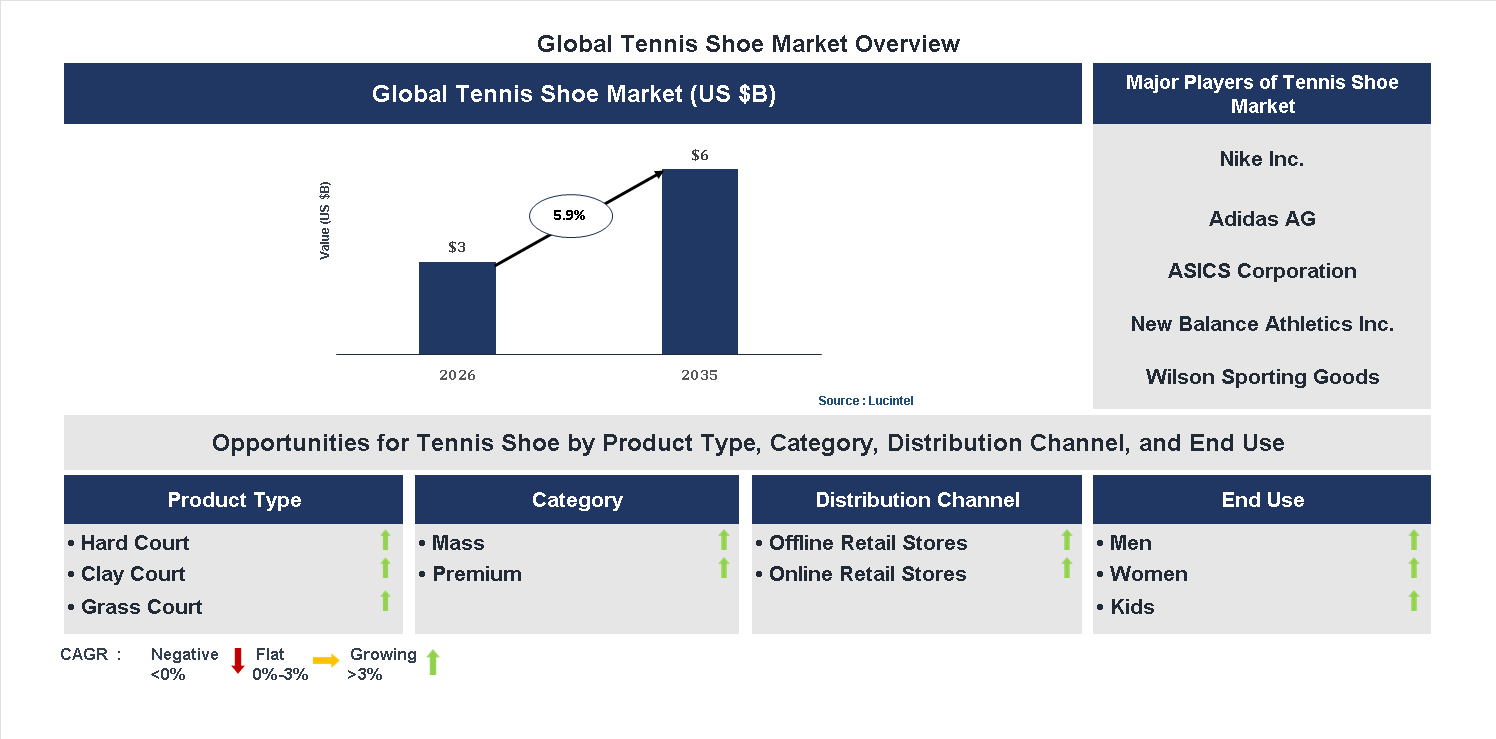 Tennis Shoe Market Trends and Forecast