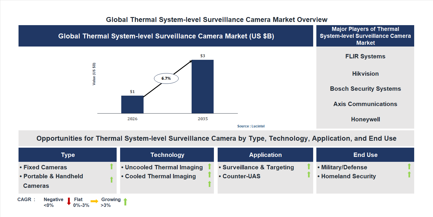 Thermal System-level Surveillance Camera Market Trends and Forecast