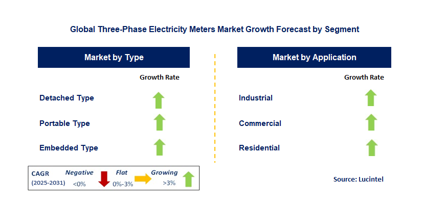 Three-Phase Electricity Meters Market by Segment