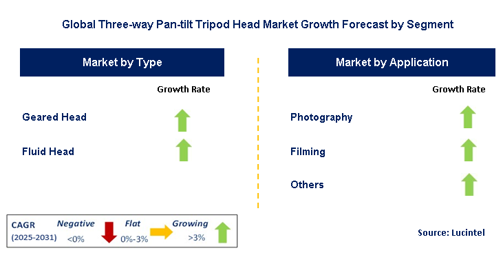 Three-way Pan-tilt Tripod Head Market by Segment